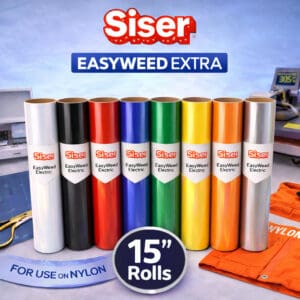 Siser EasyWeed Extra 15” Heat Transfer Vinyl for Nylon