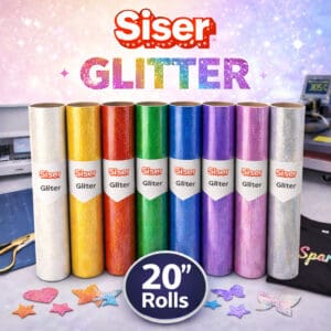Siser Glitter 20” Heat Transfer Vinyl Rolls