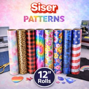 Siser Patterns 12” Heat Transfer Vinyl Rolls