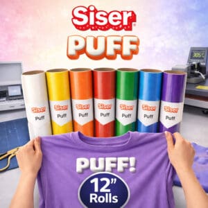 Siser Puff 12” Heat Transfer Vinyl Rolls