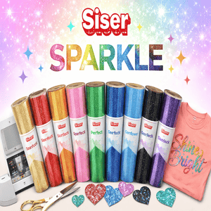 Siser 12” Sparkle Heat Transfer Vinyl Rolls