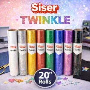 Siser Twinkle 20” Heat Transfer Vinyl Rolls