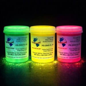 Allureglow HSA & Discharge Water Base Glow In The Dark Inks